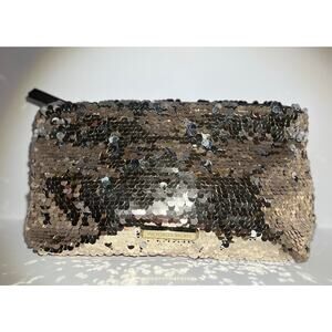 Victoria’s Secret glitter cosmetic bag ￼